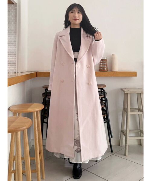 さ*ら様 MERCURYDUO ウールチェスターコート ブラック M MERCURYDUO ウールチェスターコート（ブラック） -靴＆ファッション