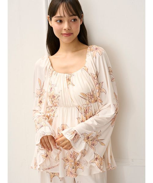 gelato pique（ジェラートピケ）の「【MUCHA】リリー柄カップインプル