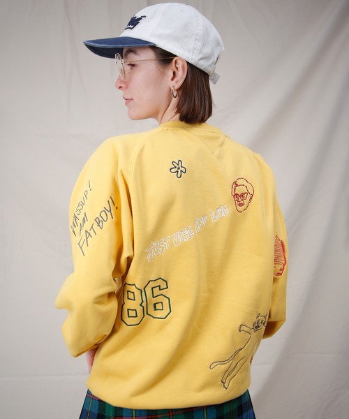 HUMAROUS Hand draw スティッチ スウェット