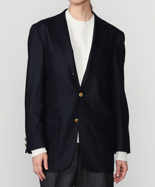 Brooks Brothers | ウールカシミヤ 2Bジャケット CHECK WOMEN