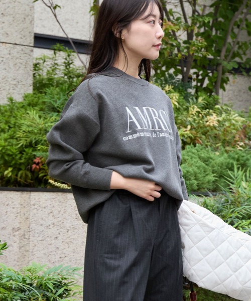 AMERICANA(アメリカーナ)の「15th ANNIVERSARY【AMERICANA×MICA&DEAL】ロゴ刺繍スムースニットプルオーバー(ニット/セーター・レディース・キャメル/ネイビー/グレー・FREE)」の6枚目の写真