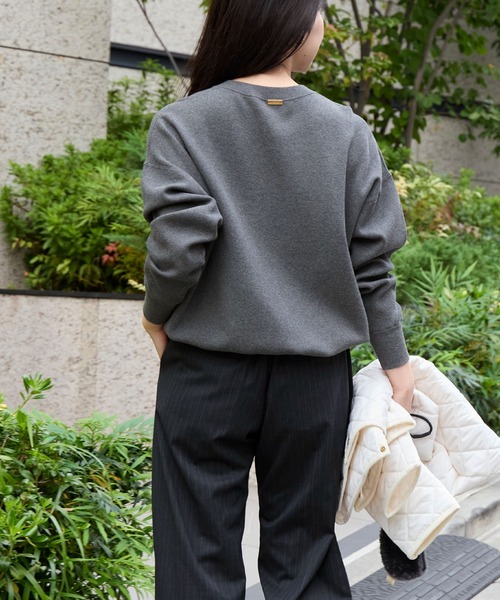 AMERICANA(アメリカーナ)の「15th ANNIVERSARY【AMERICANA×MICA&DEAL】ロゴ刺繍スムースニットプルオーバー(ニット/セーター・レディース・キャメル/ネイビー/グレー・FREE)」の10枚目の写真