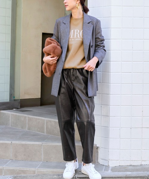 AMERICANA(アメリカーナ)の「15th ANNIVERSARY【AMERICANA×MICA&DEAL】ロゴ刺繍スムースニットプルオーバー(ニット/セーター・レディース・キャメル/ネイビー/グレー・FREE)」の13枚目の写真