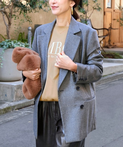 AMERICANA(アメリカーナ)の「15th ANNIVERSARY【AMERICANA×MICA&DEAL】ロゴ刺繍スムースニットプルオーバー(ニット/セーター・レディース・キャメル/ネイビー/グレー・FREE)」の15枚目の写真