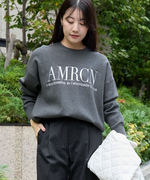 AMERICANA(アメリカーナ)の「15th ANNIVERSARY【AMERICANA×MICA&DEAL】ロゴ刺繍スムースニットプルオーバー(ニット/セーター・レディース・キャメル/ネイビー/グレー・FREE)」の18枚目の写真