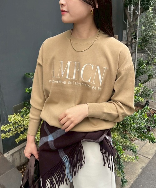 AMERICANA(アメリカーナ)の「15th ANNIVERSARY【AMERICANA×MICA&DEAL】ロゴ刺繍スムースニットプルオーバー(ニット/セーター・レディース・キャメル/ネイビー/グレー・FREE)」の20枚目の写真
