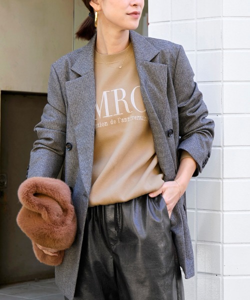 AMERICANA(アメリカーナ)の「15th ANNIVERSARY【AMERICANA×MICA&DEAL】ロゴ刺繍スムースニットプルオーバー(ニット/セーター・レディース・キャメル/ネイビー/グレー・FREE)」の19枚目の写真