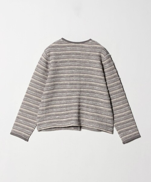 green label ツイードライクニットカーディガン　ノーカラージャケット UNITED ARROWS green label relaxing｜ミックスツイードライク