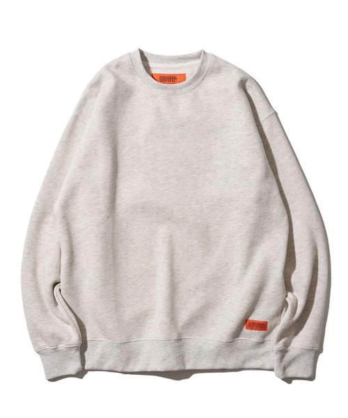 UNIVERSAL OVERALL(ユニバーサルオーバーオール)の「【UNIVERSAL OVERALL】T/C SWEAT PULLOVER / 裏起毛スウェットプルオーバー(スウェット・メンズ・ホワイト/ブラック/グレー/ブルー/オートミール/ネイビー・MEDIUM/LARGE/X-LARGE)」の5枚目の写真