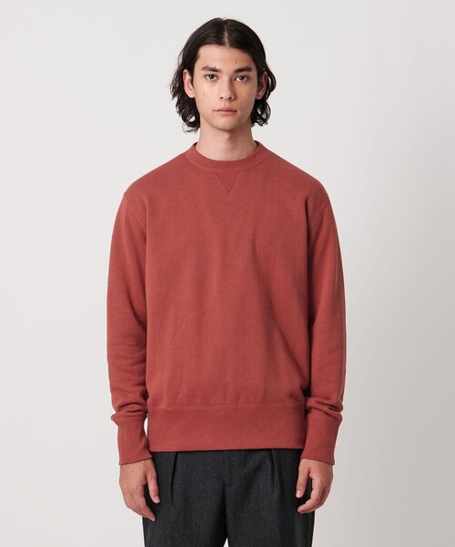 LOOPWHEELER（ループウィラー）の「＜LOOPWHEELER x LOWERCASE for UNITED ARROWS＞ クルーネック スウェット（スウェット・メンズ・グレー系/ワイン・L/S/M）」の6枚目の写真