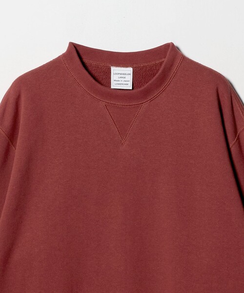 LOOPWHEELER（ループウィラー）の「＜LOOPWHEELER x LOWERCASE for UNITED ARROWS＞ クルーネック スウェット（スウェット・メンズ・グレー系/ワイン・L/S/M）」の11枚目の写真