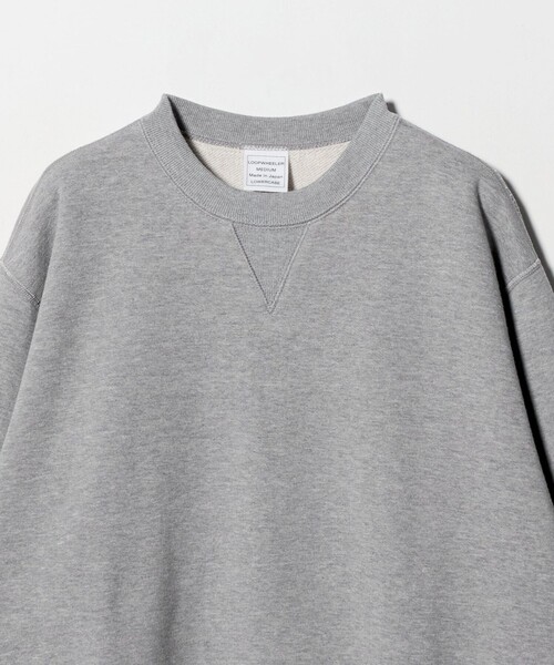 LOOPWHEELER（ループウィラー）の「＜LOOPWHEELER x LOWERCASE for UNITED ARROWS＞ クルーネック スウェット（スウェット・メンズ・グレー系/ワイン・L/S/M）」の17枚目の写真