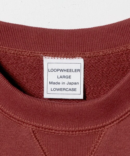 LOOPWHEELER（ループウィラー）の「＜LOOPWHEELER x LOWERCASE for UNITED ARROWS＞ クルーネック スウェット（スウェット・メンズ・グレー系/ワイン・L/S/M）」の19枚目の写真