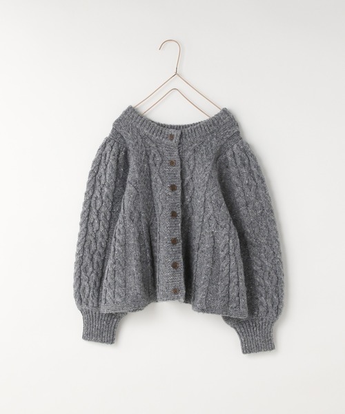 LOWRYS FARM(ローリーズファーム)の「2WAYケーブルニット 591786(ニット/セーター・キッズ・ベージュ/ブラック/グレー・110cm/120cm/130cm/140cm/150cm)」の12枚目の写真