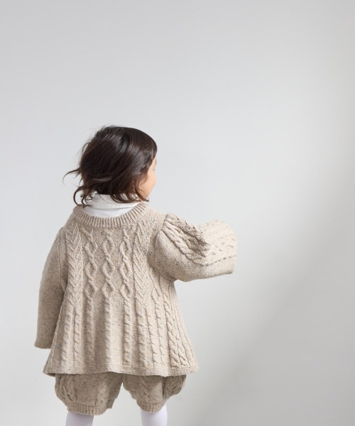 LOWRYS FARM(ローリーズファーム)の「2WAYケーブルニット 591786(ニット/セーター・キッズ・ベージュ/ブラック/グレー・110cm/120cm/130cm/140cm/150cm)」の16枚目の写真