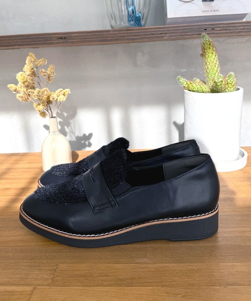 LUGG NAGG(ラグナグ)の「【maschietta】【3E】ハラコ調コインローファー【軽量】(ローファー・レディース・ブラック/アッシュブラウン・23.0cm/23.5cm/24.0cm/24.5cm/22.5cm)」の12枚目の写真