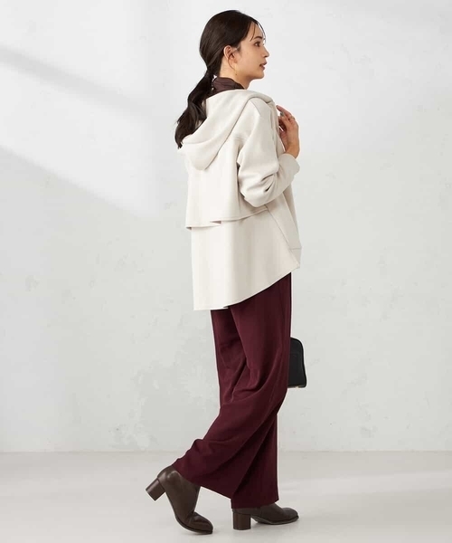 a.v.v(アーヴェヴェ)の「バックフレアダンボールパーカー(パーカー・レディース・チャコールグレー/ブラウン/グレー系その他・40/38/42/36)」の19枚目の写真