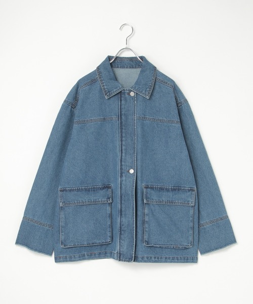 セール】【 notch. by KR 】デニムカバーオールジャケット（動画あり