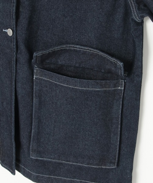 notch.（ノッチ）の「【 notch. by KR 】デニムカバーオールジャケット（動画あり）（デニムジャケット・レディース・ブラック/ネイビー/ブルー・M）」の22枚目の写真