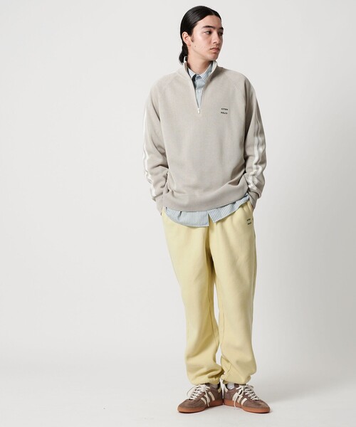 CITEN(シテン)の「<CITEN>ラインスリーブニット(ニット/セーター・メンズ・ライトグレー/ブラック・L/M)」の5枚目の写真