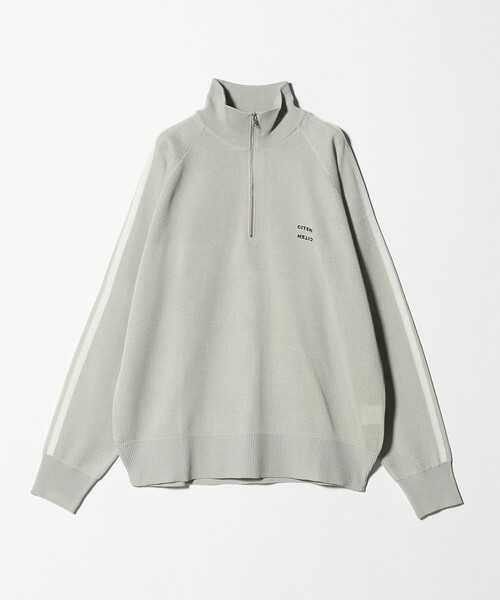 CITEN(シテン)の「<CITEN>ラインスリーブニット(ニット/セーター・メンズ・ライトグレー/ブラック・L/M)」の4枚目の写真