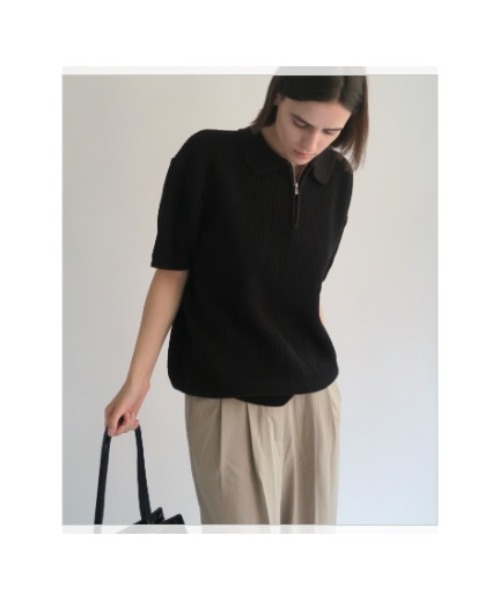 KALENO(カレノ)の「unisex / boyfriend tuck slacks(スラックス・レディース・ベージュ/ブラック・FREE)」の7枚目の写真