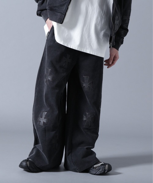 UNKNOWNLONDON/アンノウンロンドン/LHP別注 Leather Cross Buggy Pants