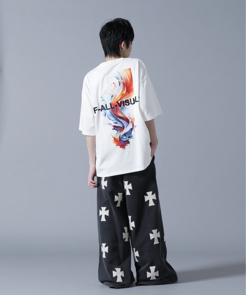 UNKNOWN LONDON(アンノウン・ロンドン)の「UNKNOWNLONDON/アンノウンロンドン/LHP別注 Leather Cross Buggy Pants(スウェットパンツ・メンズ・ブラック/ホワイト・S/M/L)」の22枚目の写真