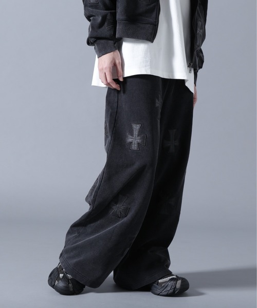 UNKNOWNLONDON/アンノウンロンドン/LHP別注 Leather Cross Buggy Pants