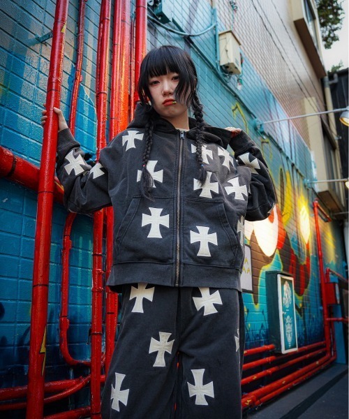 UNKNOWNLONDON/アンノウンロンドン/LHP別注 Leather Cross Buggy Pants