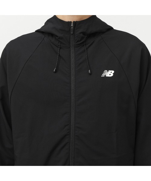 NEW BALANCE(ニューバランス)の「【別注】ニューバランス New Balance THE CITY フーデットウーブンジャケット ジップアップ 限定コラボ(ナイロンジャケット・メンズ・アーミー/ブラック/グレー・S/M/L/LL/3L)」の8枚目の写真