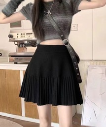 Miniministore（ミニミニストア）の「プリーツミニスカートニットスカート 秋冬（スカート）」