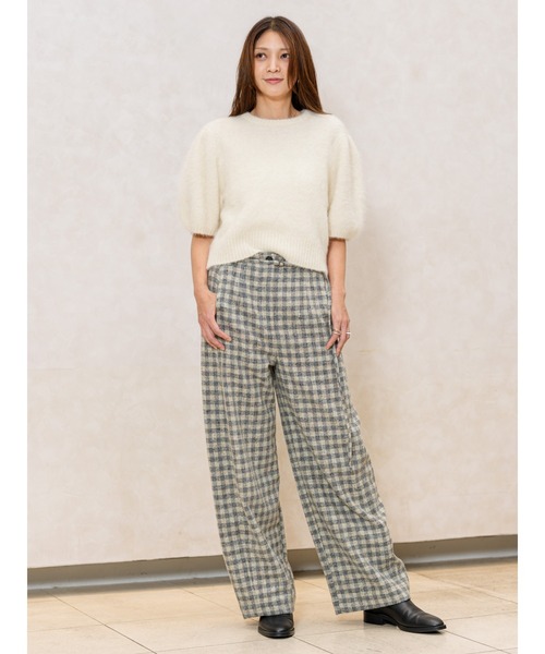 Banana Republic（バナナリパブリック）の「ウルトラ ハイライズ リラックス バレル ドネガル パンツ（その他パンツ・レディース・グレー/ネイビー・0/8/2/4/6）」の13枚目の写真