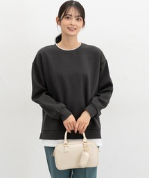 【ハニぽか】裏起毛ゆるレイヤード風スウェット