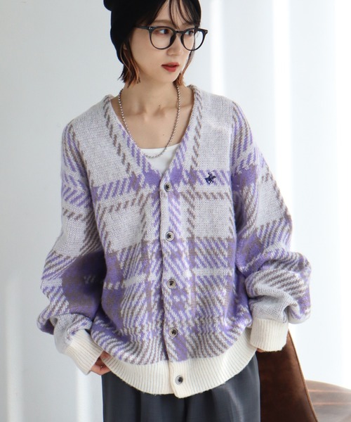 BEVERLY HILLS POLO CLUB（ビバリーヒルズポロクラブ）の「【Beverly Hills Polo Club/ビバリーヒルズポロクラブ】モヘヤタッチ ニットカーディガン（カーディガン/ボレロ・レディース・ライトグリーン/ブラウン系その他2/ブラック系その他/ブルー/グレー/ピンク系その他/ブルー系その他2/ブラウン系その他/グレー系その他/ブラック/アイボリー系/ブルー系その他/レッド・LL/L/M）」の7枚目の写真