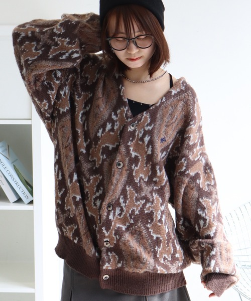 BEVERLY HILLS POLO CLUB（ビバリーヒルズポロクラブ）の「【Beverly Hills Polo Club/ビバリーヒルズポロクラブ】モヘヤタッチ ニットカーディガン（カーディガン/ボレロ・レディース・ライトグリーン/ブラウン系その他2/ブラック系その他/ブルー/グレー/ピンク系その他/ブルー系その他2/ブラウン系その他/グレー系その他/ブラック/アイボリー系/ブルー系その他/レッド・LL/L/M）」の6枚目の写真