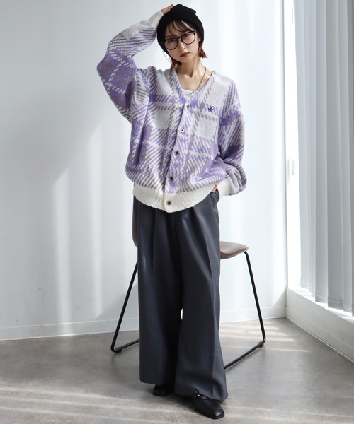 BEVERLY HILLS POLO CLUB（ビバリーヒルズポロクラブ）の「【Beverly Hills Polo Club/ビバリーヒルズポロクラブ】モヘヤタッチ ニットカーディガン（カーディガン/ボレロ・レディース・ライトグリーン/ブラウン系その他2/ブラック系その他/ブルー/グレー/ピンク系その他/ブルー系その他2/ブラウン系その他/グレー系その他/ブラック/アイボリー系/ブルー系その他/レッド・LL/L/M）」の17枚目の写真