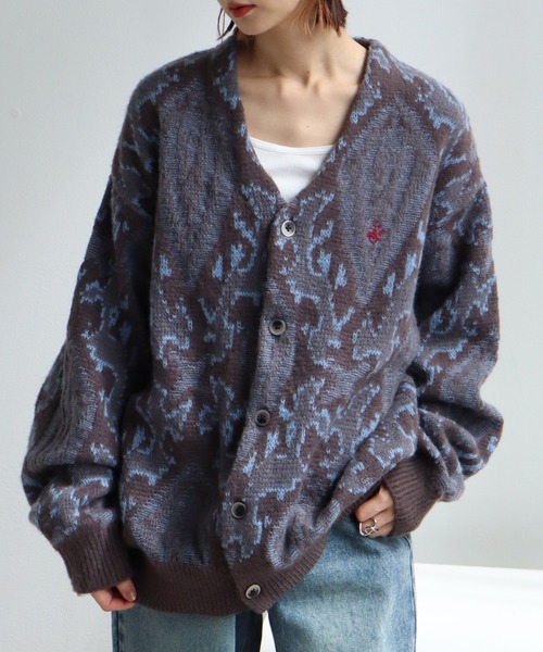 BEVERLY HILLS POLO CLUB（ビバリーヒルズポロクラブ）の「【Beverly Hills Polo Club/ビバリーヒルズポロクラブ】モヘヤタッチ ニットカーディガン（カーディガン/ボレロ・レディース・ライトグリーン/ブラウン系その他2/ブラック系その他/ブルー/グレー/ピンク系その他/ブルー系その他2/ブラウン系その他/グレー系その他/ブラック/アイボリー系/ブルー系その他/レッド・LL/L/M）」の18枚目の写真
