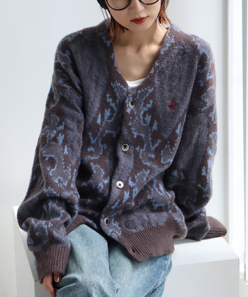 BEVERLY HILLS POLO CLUB（ビバリーヒルズポロクラブ）の「【Beverly Hills Polo Club/ビバリーヒルズポロクラブ】モヘヤタッチ ニットカーディガン（カーディガン/ボレロ・レディース・ライトグリーン/ブラウン系その他2/ブラック系その他/ブルー/グレー/ピンク系その他/ブルー系その他2/ブラウン系その他/グレー系その他/ブラック/アイボリー系/ブルー系その他/レッド・LL/L/M）」の20枚目の写真