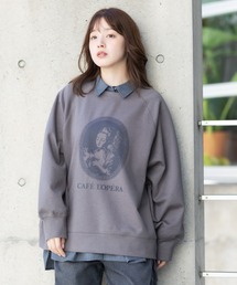 meeny miny | 【meeny mimy】【Cafe L'Opera（カフェオペラ）】カメオラメグラデーションプルオーバー(スウェット)