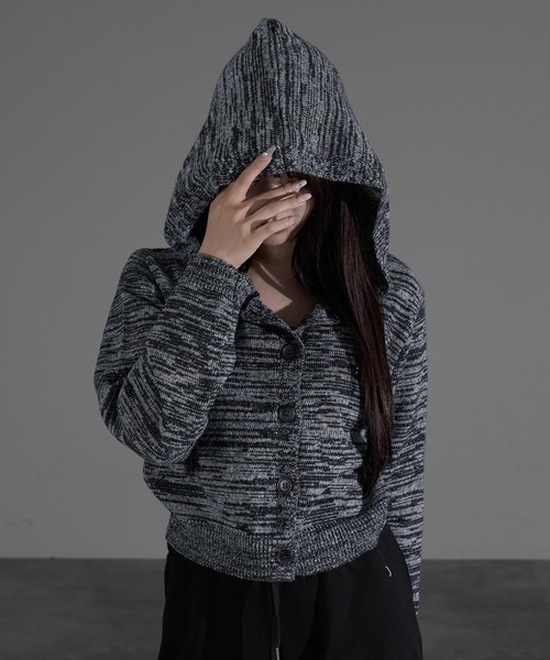 セール】メランジニットパーカー（ニット/セーター）｜apres jour