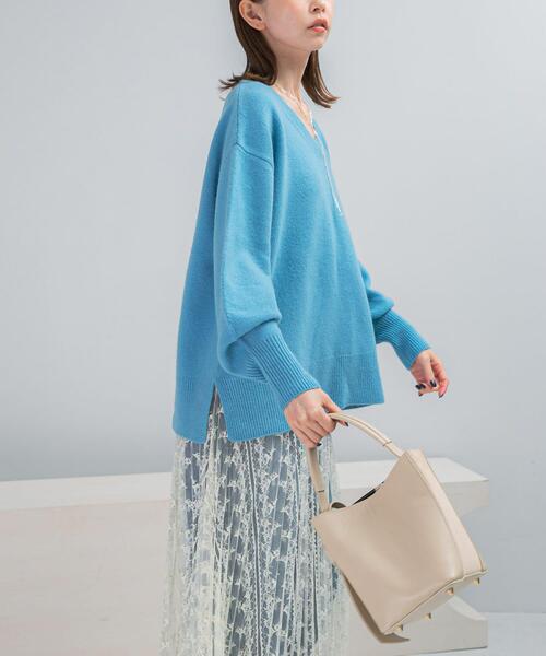 セール】ウールカシミヤVネックニットプルオーバー（ニット/セーター