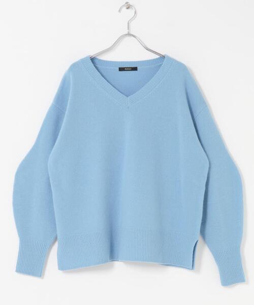 ウールカシミヤVネックニットプルオーバー（ニット/セーター）｜URBAN