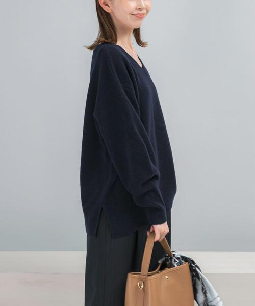 ウールカシミヤVネックニットプルオーバー（ニット/セーター）｜URBAN