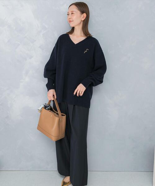 セール】ウールカシミヤVネックニットプルオーバー（ニット/セーター