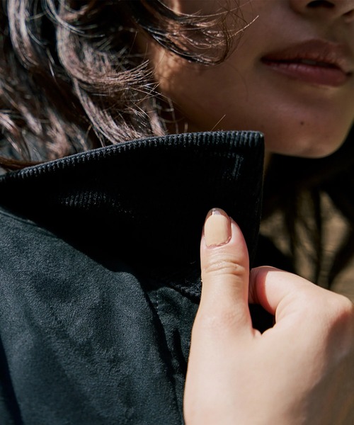 RVCA(ルーカ)の「RVCA レディース DEVON SUEDE JACKET ジャケット 【2025年秋冬モデル】 @autumn/ルーカエコスエードブルゾン(ブルゾン・レディース・ブラック/ブラウン系その他・MEDIUM/SMALL)」の7枚目の写真