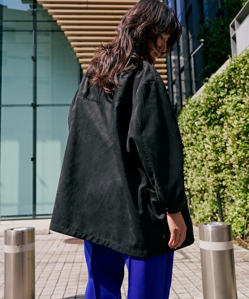 RVCA(ルーカ)の「RVCA レディース DEVON SUEDE JACKET ジャケット 【2025年秋冬モデル】 @autumn/ルーカエコスエードブルゾン(ブルゾン・レディース・ブラック/ブラウン系その他・MEDIUM/SMALL)」の8枚目の写真