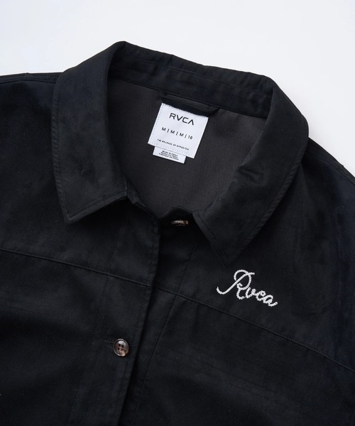RVCA(ルーカ)の「RVCA レディース DEVON SUEDE JACKET ジャケット 【2025年秋冬モデル】 @autumn/ルーカエコスエードブルゾン(ブルゾン・レディース・ブラック/ブラウン系その他・MEDIUM/SMALL)」の14枚目の写真