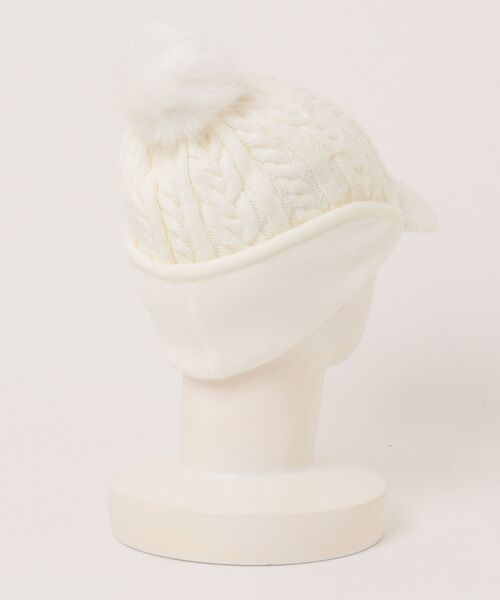 PUMA（プーマ）の「PUMA プーマ ウィメンズ ゴルフ メタルキャット ニットバイザー キャップ W（サンバイザー・メンズ・アイボリー/ダークグレー/ネイビー・フリー）」の4枚目の写真