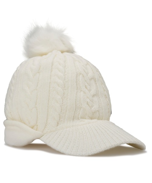 PUMA（プーマ）の「PUMA プーマ ウィメンズ ゴルフ メタルキャット ニットバイザー キャップ W（サンバイザー・メンズ・アイボリー/ダークグレー/ネイビー・フリー）」の3枚目の写真